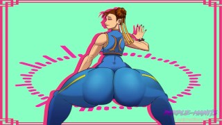 Chun Li Super Extended Looped X5 Edition Shakes Her Big 53 Year Old Ass