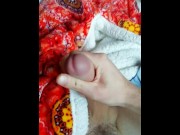 Preview 6 of Horny huge cock under grandma's blanket