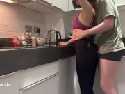 Preview 1 of MissMooncake - Asian Teen Whore Fucked by White Cock in Her Kitchen + Orgasm