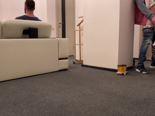 She sucked delivery guy dick and put his_cum to her cuckold - husband's_coffee