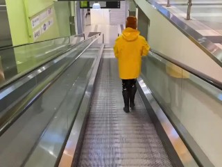 Amateur_Public naked underneath my sexyshiny Rainwear