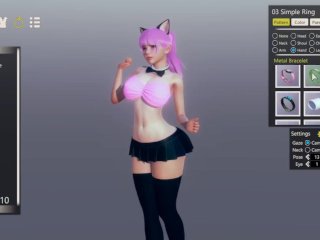 video game hentai, perfect body, solo female, uncensored hentai