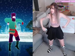 SWEATY CUTE E GIRL DANCING TO RASPUTIN