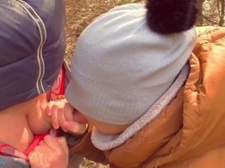 DONE!!! Risky OutdoorBlowjob For A Stranger Cum InMy Panties