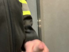 Construction worker caught jerking in elevator - Screenshot 10 of 16 - Big Dick