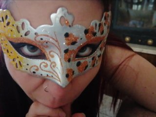 teen, pov blowjob, masque, pinup girl