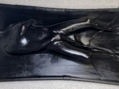 Vacbed + Lube + Bad Dragon Nox Dildo + Wand = Multiple Orgasms for Miss Perversion