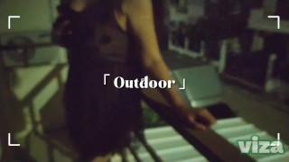 Outdoor masturbation in balcony with Thailand big boobs girl & perfect body, crazy sex