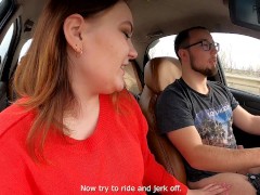 Минет за рулем! когда прохожие смотрели на девушку
