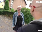 Preview 1 of DeutschlandReport - Amateur German Mature Rough Pussy Fuck With Horny Guy