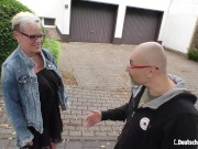 Preview 2 of DeutschlandReport - Amateur German Mature Rough Pussy Fuck With Horny Guy