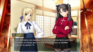 Fate Stay Night Realta Nua Dia 6 第 2 部分游戏玩法西班牙语