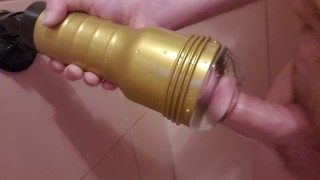 Fucking My Fleshlight All Over The Place In The Shower