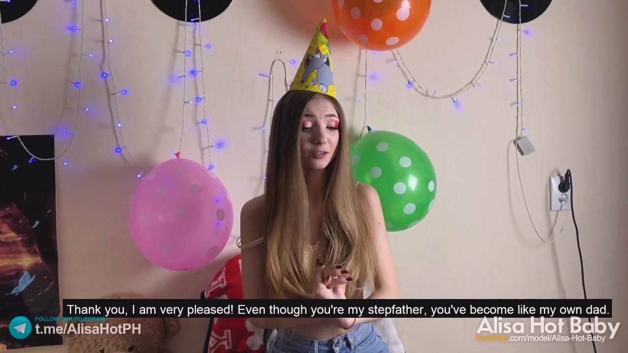 Отчим подарил айфон на день рождения и пришлось за него расплатиться телом  (с грязными разговорами)