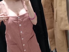 Горячая девушка в примерочной подборка - Screenshot 7 of 16 - Public Flashing