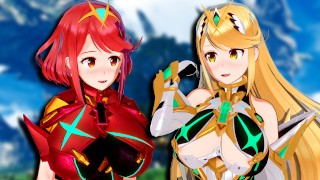 Xenoblade Chronicles 2 3D Hentai PYRA AND MYTHRA SWITCHING FOR SEX
