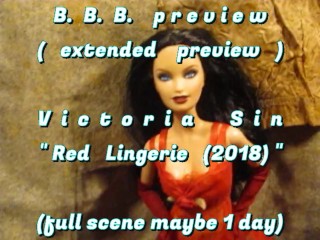 Prévia Estendida Da BBB: Victoria Sin "red Lingerie" (2018)