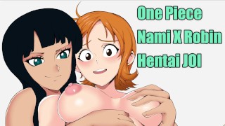 One Piece Nami X Robin Hetai JOI