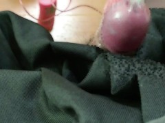 【アニメ声編集】ミニスカエロタイツ男の娘がコンドームにローターを入れて手を使わずにオナニー＆ビクビク射精しちゃう【女装コスプレレイヤー】