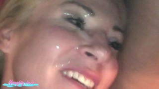 BBC Facial MILF Selfie Vid - Joanna Meadows - NaughtyJoJo - Pulls out of Friend to Cum Cover My Face