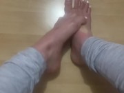 Preview 3 of Rubbing feet together (white toenails)