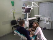 Preview 1 of Fucked the doctor in the dental office, she sucked dick and I cum in her mouth