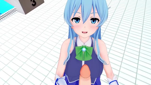 【REAL POV】Aqua is only good for being a CUMSLUT!!!!【Hentai】