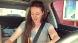 Cumming *embarassingly* Hard in a Starbucks Drive thru (LUSH ...