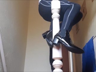 Squeaky Ankle Boots On Stairwell