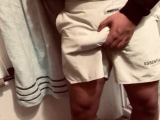 tease, try on, clothes, big dick