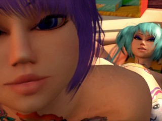 Kawaii сексуальная сессия (Анимация 3D Porn) 4K