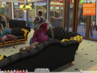 TheSims 4: Passionate Sex on_the Couch for_8 People
