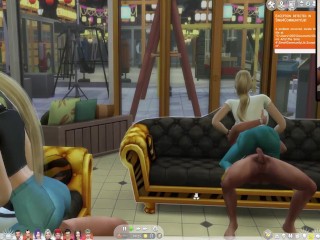 The Sims 4: Passionate Sex on the Couch for 8 People