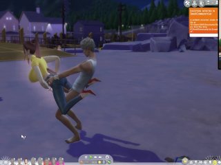 The Sims 4:Intense Sex with Beautiful Women at theJunkyard