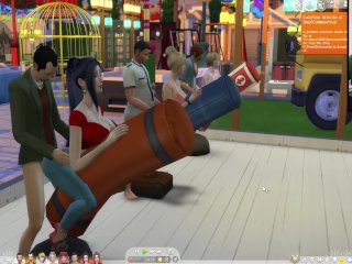 The_Sims 4:6 People on the Boxing_Sandbag Crazy_Sex
