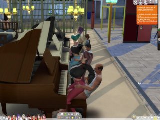 The Sims 4:6 People_Playing the Piano_for Sex