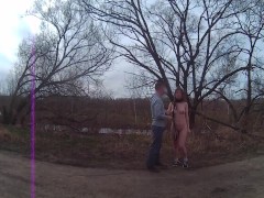 My husband walk me outdoor like a dog - Screenshot 15 of 16 - Nude In Public