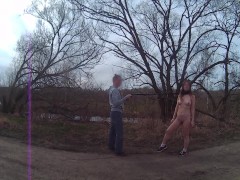 My husband walk me outdoor like a dog - Screenshot 8 of 16 - Bdsm