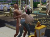 The Sims 4:Intense sex with big stars