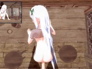 Preview 6 of 【ECHIDNA】【HENTAI 3D】【POV ONLY DOGGYSTYLE POSE】【RE ZERO】