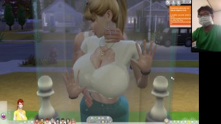 The Sims 4:10 people having hot sex in a transparent shower - Part 2