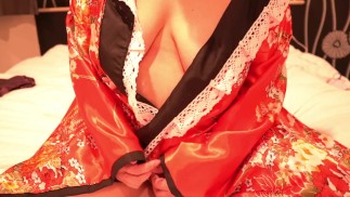 amateur japanese kimono cosplay huge boobs panty pussy kawaii asian girl kink