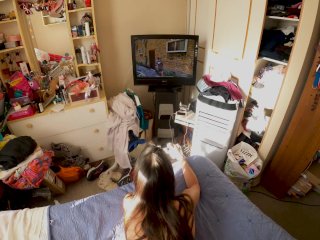 I Fuck My Stepsister on_All Fours While She_Plays Ps4 - Doggystyle_POV