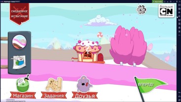 играю в Ski Safari: Adventure Time [Улётный забег]