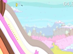 играю в Ski Safari: Adventure Time [Улётный забег]