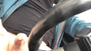 Stroking in my car 