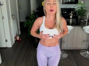 Preview 4 of Yoga Pants Muscle Worship & Wimp Humiliation