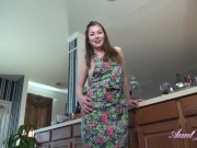 Preview 2 of Aunt Judy's : 42yo FullBush Amateur Redhead Isabella in the Kitchen (Virtual POV)