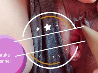 ちょっとだけ。ツボ押し棒でこっそりオナ❤ずーむいん。