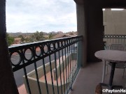 Preview 1 of Connor Kennedy gets a BLOWJOB on HOTEL BALCONY during the day